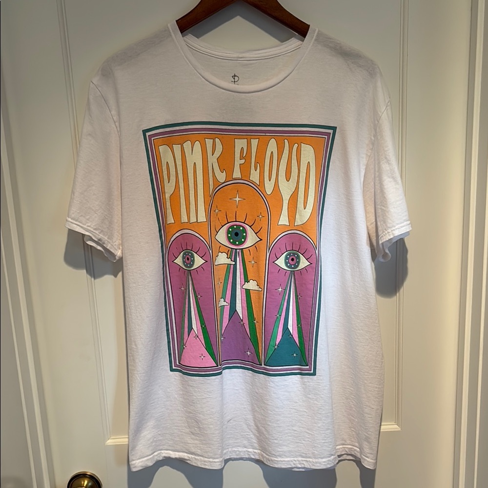 Unisex Pink Floyd All Seeing Eyes crewneck band T shirt in 100% cotton